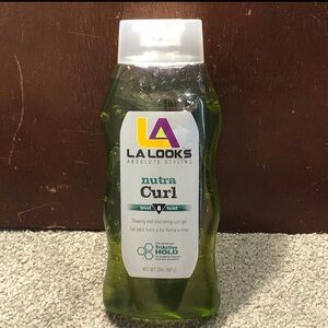 LA Looks Nutra Curl Perfect Curl Hair Gel, Level 8 Hold, Green, 20oz
